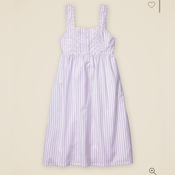 Petite Plume 100% Cotton Purple Stripe Nightgown Sz S